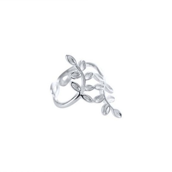 Kuniu Silver Leaf Design Ear Cuff X2- NWOT - Picture 5 of 7